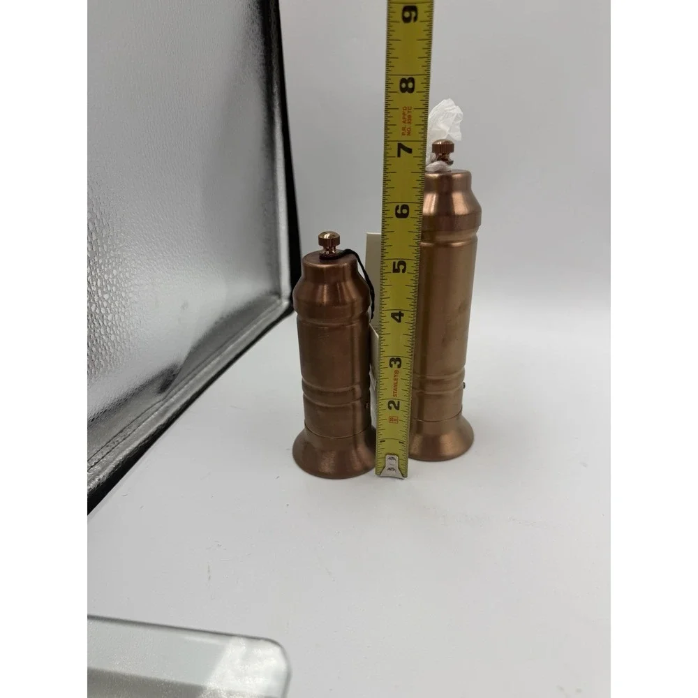 Pair Hearth & Hand With Magnolia Salt & Pepper Copper Finish Crank Grinders NWT - Picture 13 of 16